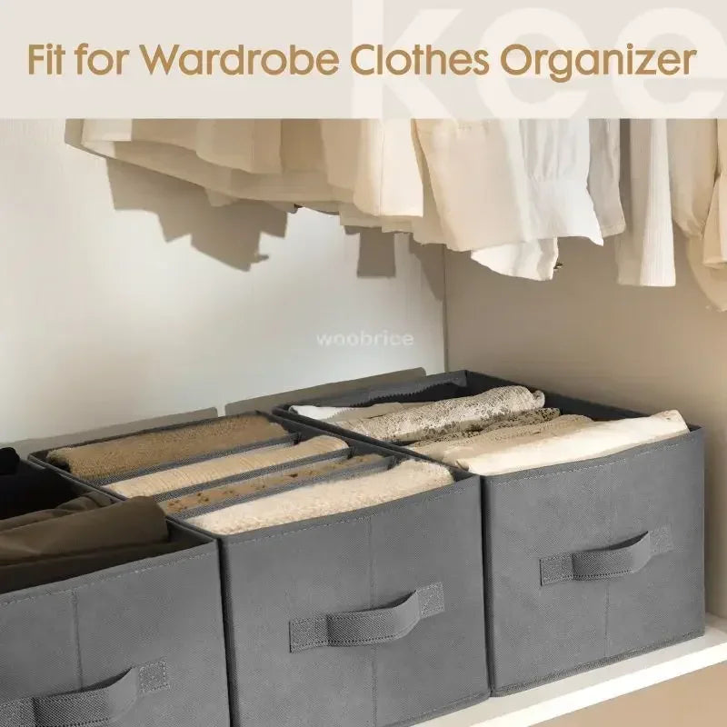 Organizador de Ropa Interior para Cajones de Dormitorio, Organizador de Ropa para Joyas en el Armario, Organizador de Jeans, Calcetines, Caja de Almacenamiento
