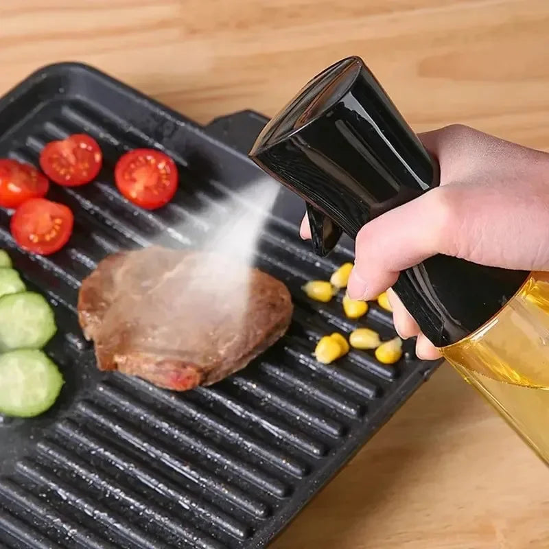 Pulverizador de aceite para cocinar - Botella pulverizadora dispensadora de aceite de oliva - Aceite y vinagre reutilizables aptos para uso alimentario, accesorios de cocina en botella pulverizadora