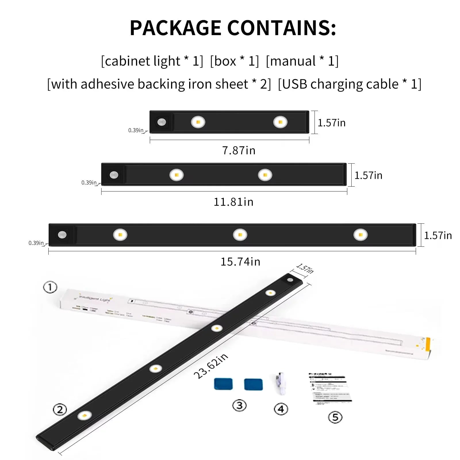 Rechargeable Motion Sensor LED Light – Wireless Under Cabinet & Closet Light
