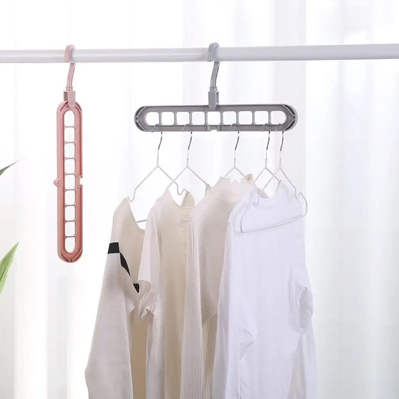 Space-Saving Multi-Port Clothes Hanger Organizer