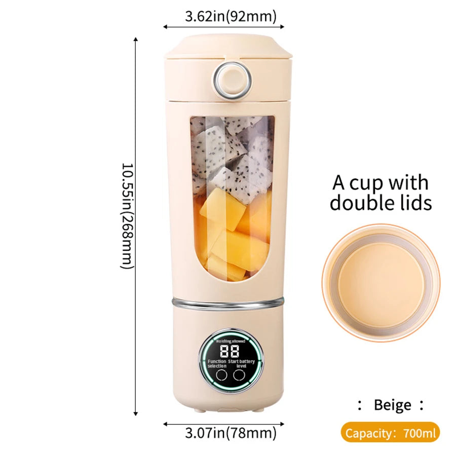 Portable Rechargeable Personal Blender for Smoothies & Milkshakes