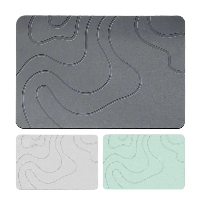 Alfombra de baño antideslizante con fuertes ventosas para ducha, bañera, suelo, suave, cómoda, de secado rápido
