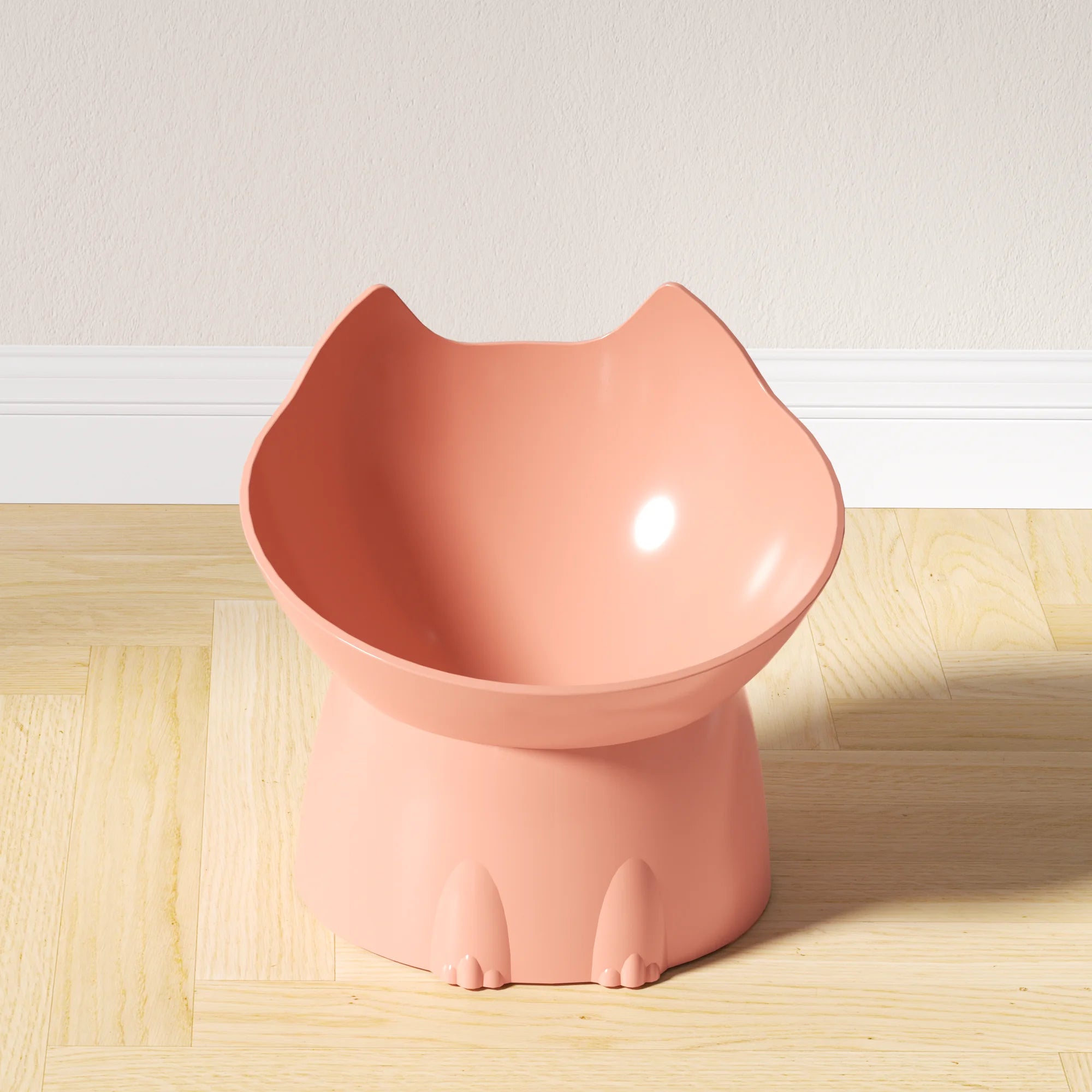 Elevated Cat Food Bowl – Raised Anti-Tip Pet Feeding Dish with Tilted Design for Comfortable Eating