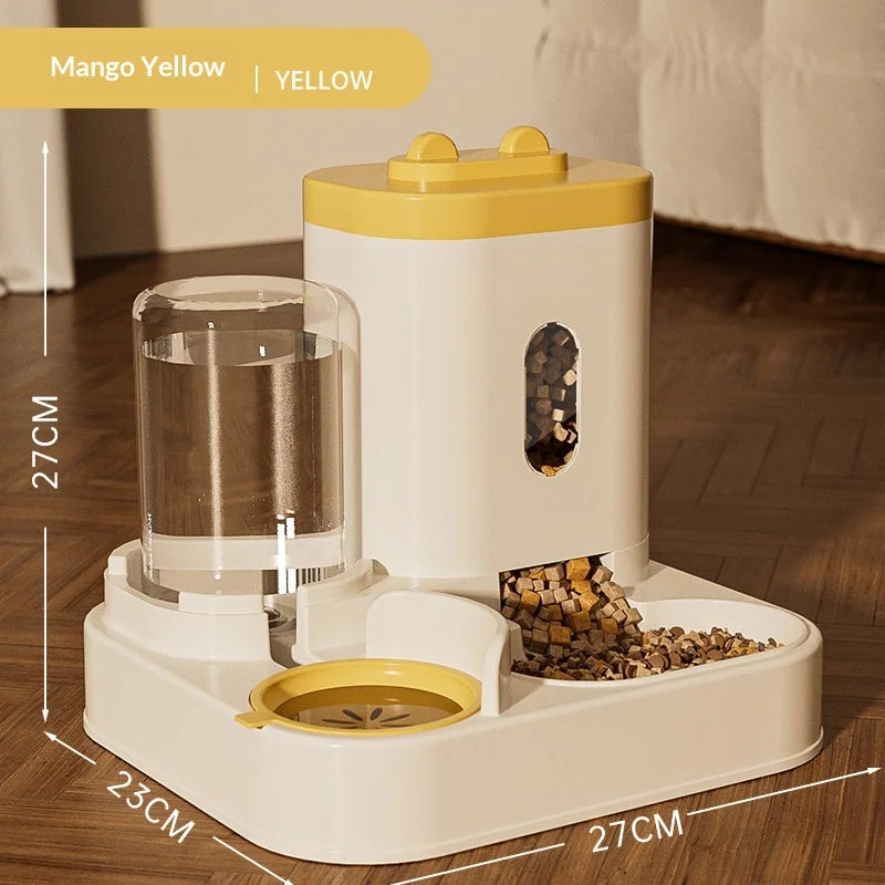 Automatic Pet Feeder & Water Dispenser – Large Capacity Food & Water Station for Cats & Dogs