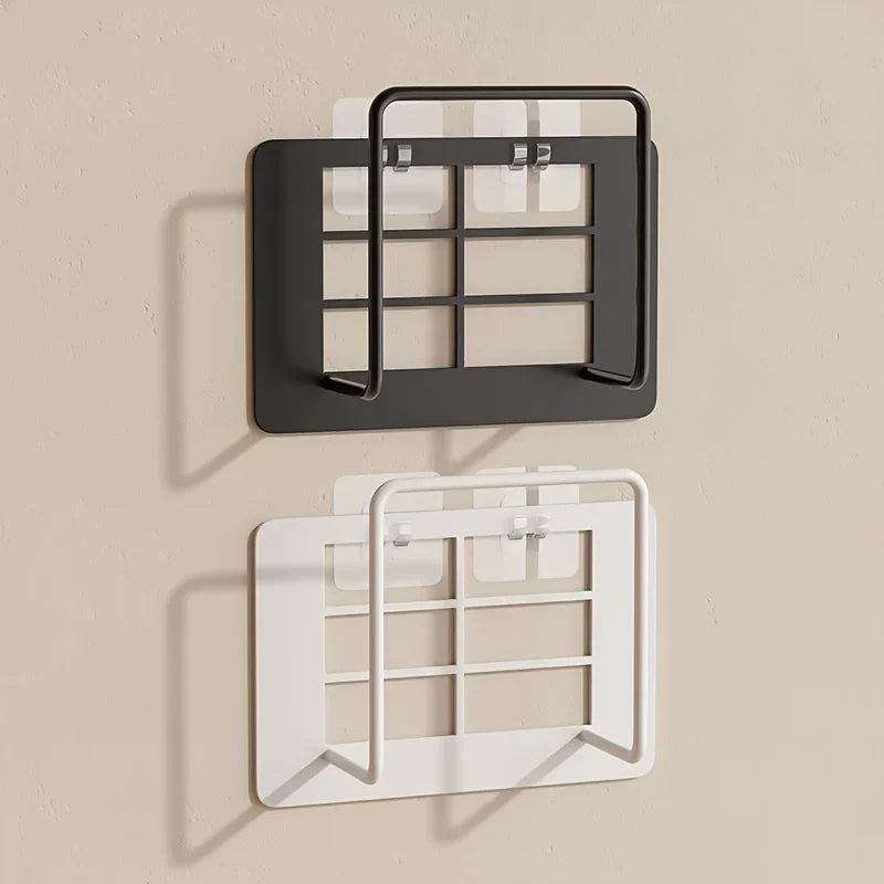 Wall-Mounted Router Shelf – No-Drill Iron Storage Rack for WiFi Router, TV Box & Home Organization