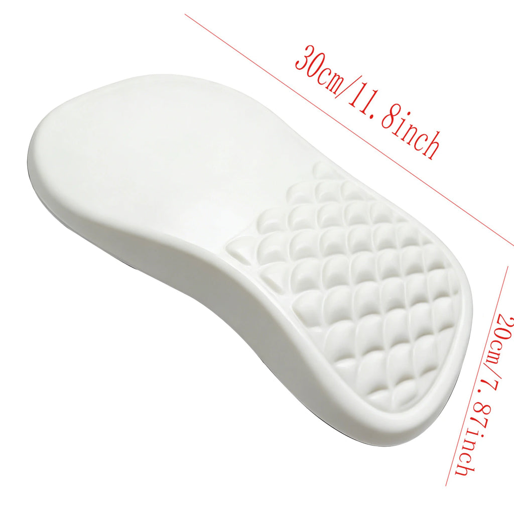 Alfombrilla de ratón ergonómica, antideslizante, con protuberancia de masaje, resistente al desgaste, cómoda, con soporte para la muñeca para PC, portátil y juegos