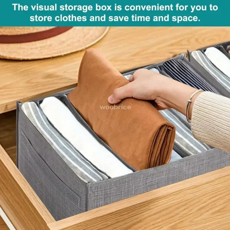 Organizador de Ropa Interior para Cajones de Dormitorio, Organizador de Ropa para Joyas en el Armario, Organizador de Jeans, Calcetines, Caja de Almacenamiento