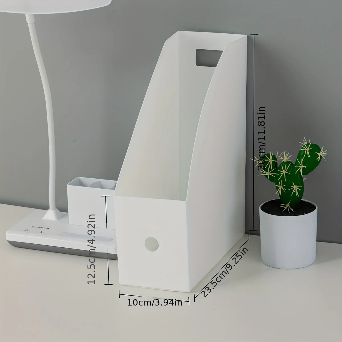 Desktop File Organizer – Vertical Document, Book & Magazine Storage Holder