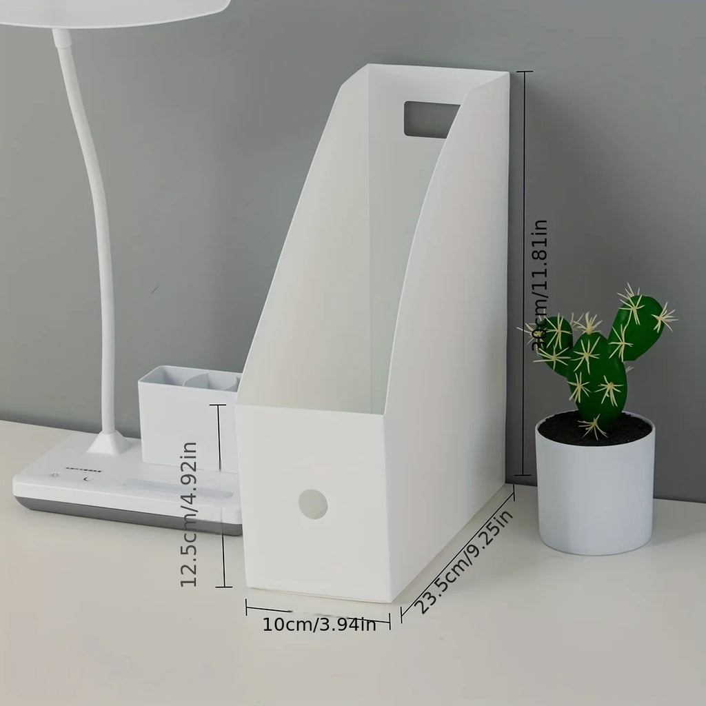 Desktop File Organizer – Vertical Document, Book & Magazine Storage Holder