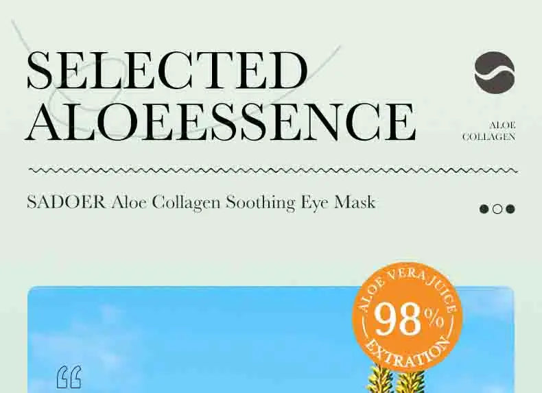 Aloe Vera Collagen Eye Patches – 60 Pcs Firming & Anti-Dark Circles