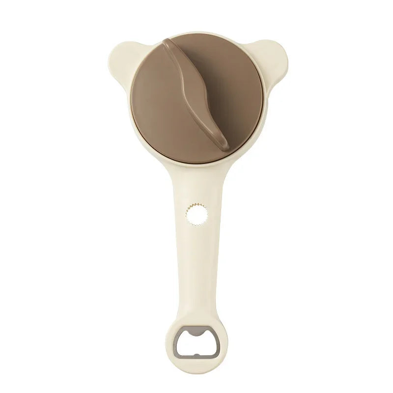 4-in-1 Adjustable Jar Opener with Stainless Steel Grip for Lids, Bottles & Kitchen Use