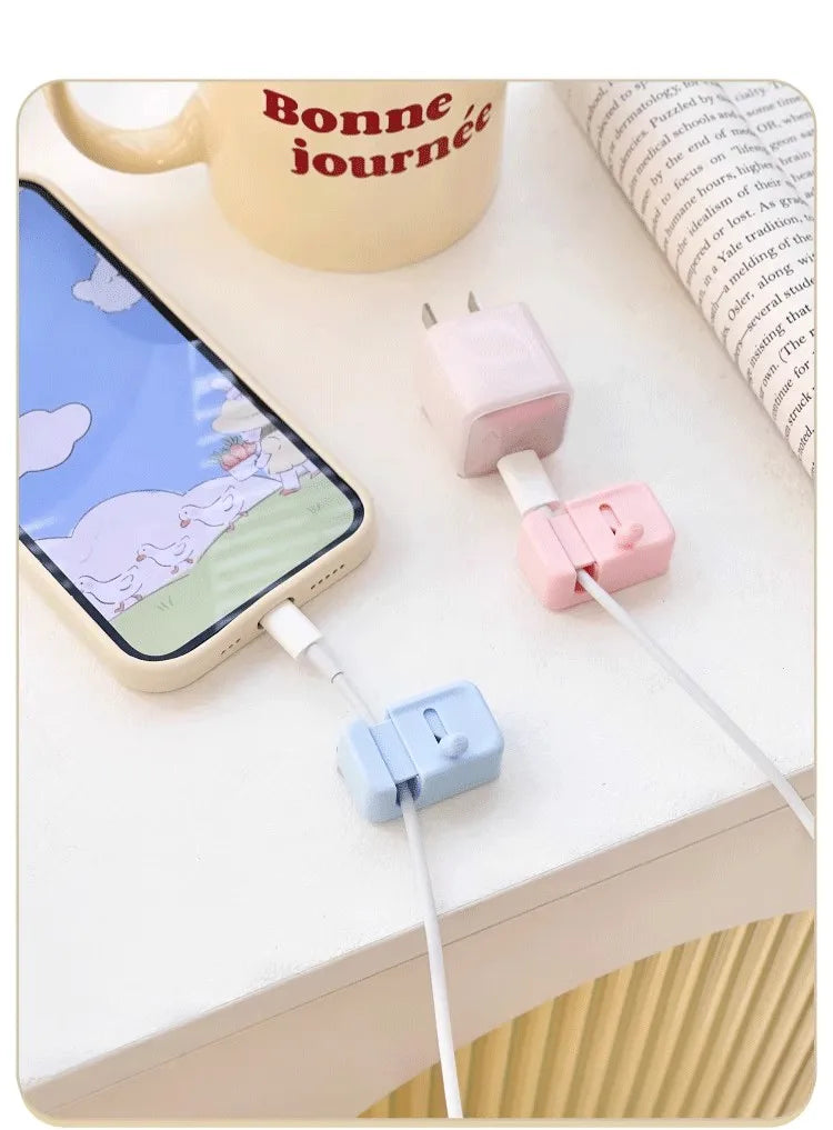 Desk Cable Management Clip – No-Drill Cord Organizer for Charging & Data Cables