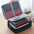Waterproof Document Organizer – Lockable File Storage Case for Passports, Cards & Certificates
