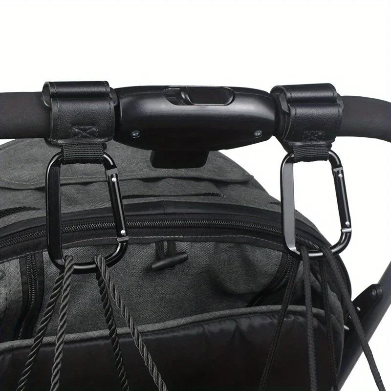 Universal Stroller Hooks – Heavy Duty Organizer Clips for Diaper Bags, Shopping Bags, Car Seats & Baby Strollers