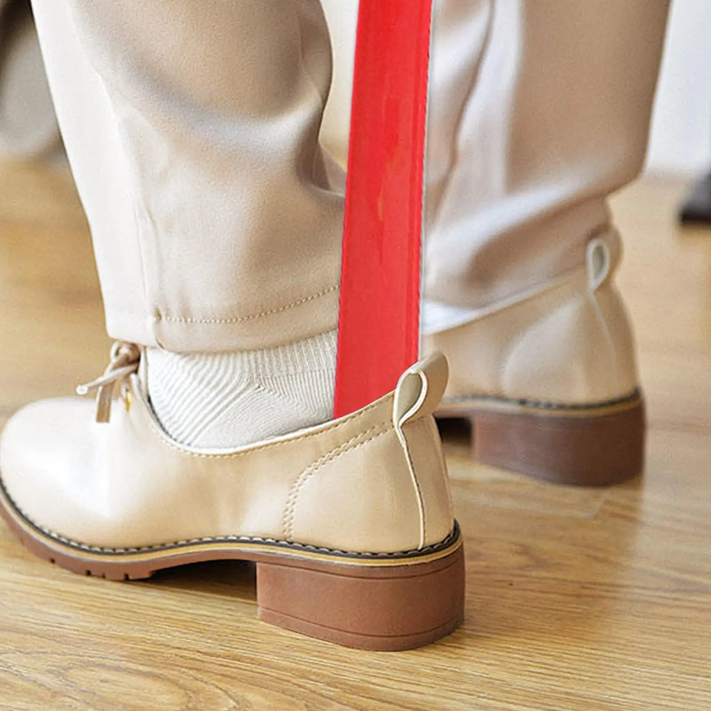 Long Handle Shoe Horn with Grip – 16.7" Easy Shoe Helper for Seniors, Boots, Sneakers & Everyday Footwear