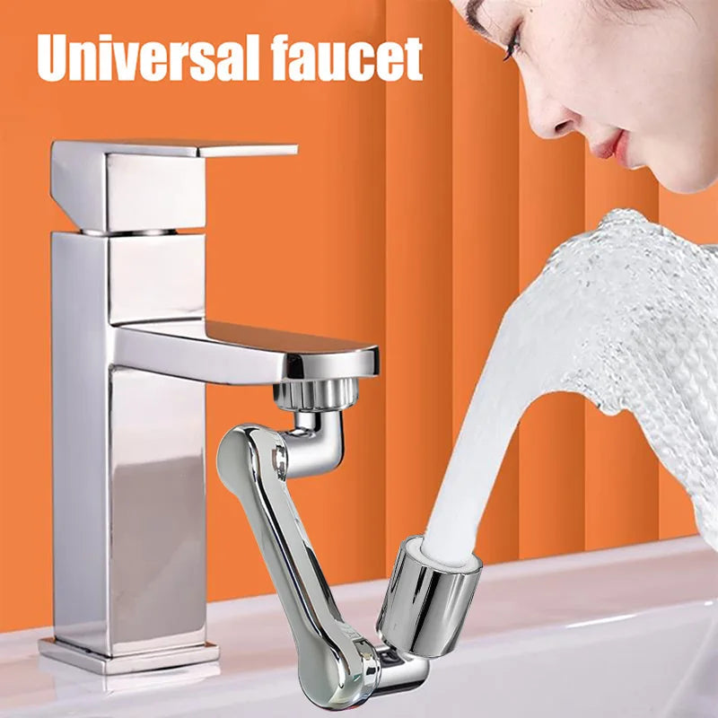 1080° Rotatable Faucet Sprayer Head with Dual Spray Modes for Kitchen & Bathroom Sink