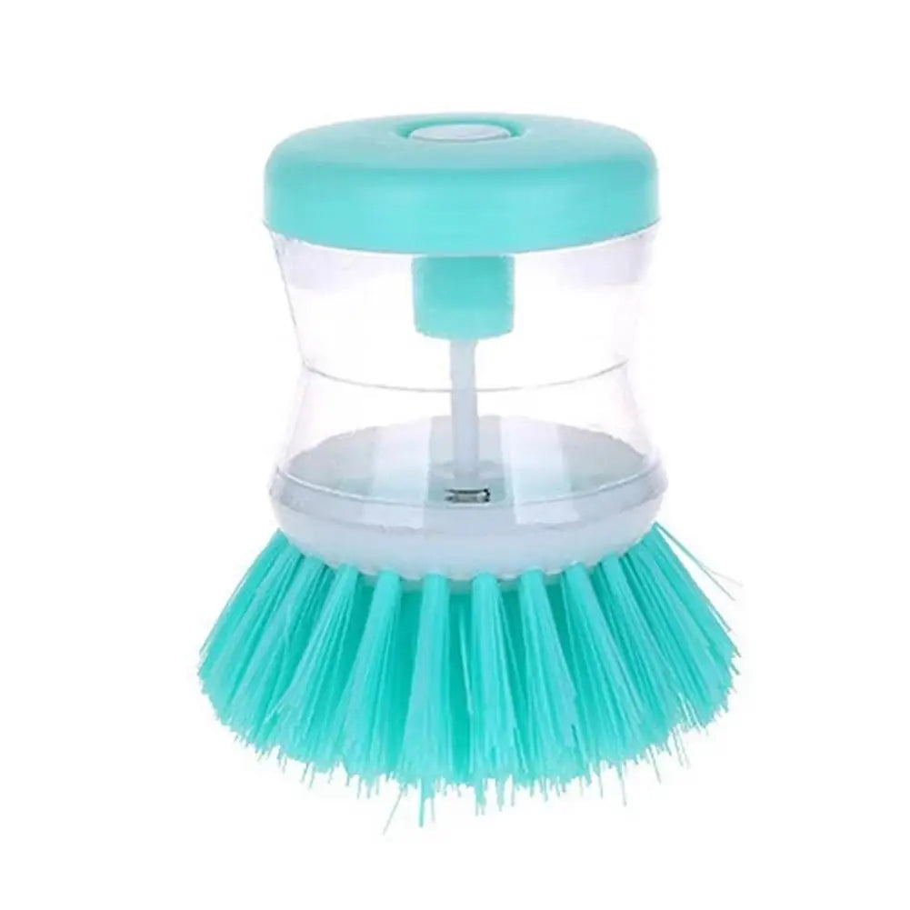 Cepillo de limpieza de cocina para lavar ollas, fregadero, diseño de astronauta, con dispensador automático de jabón líquido, accesorios de limpieza para el hogar