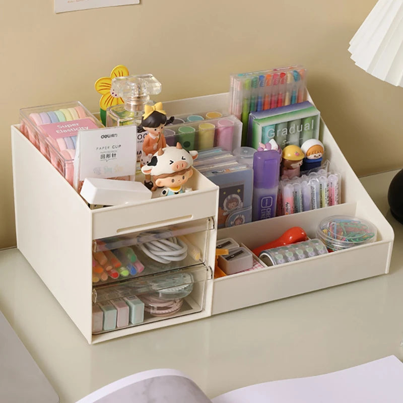 1 Organizador de cosméticos Organizador de escritorio Estantería Organizador de dormitorio Cajón Organizador de cosméticos de dormitorio Estuche de exhibición de cosméticos