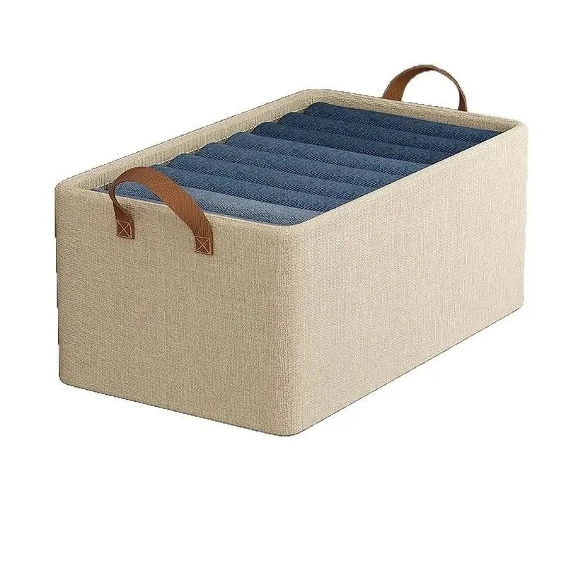 Caja Organizadora de Tela Plegable para el Hogar, Organizador de Armario para Ropa y Pantalones, Solución de Almacenamiento por Capas