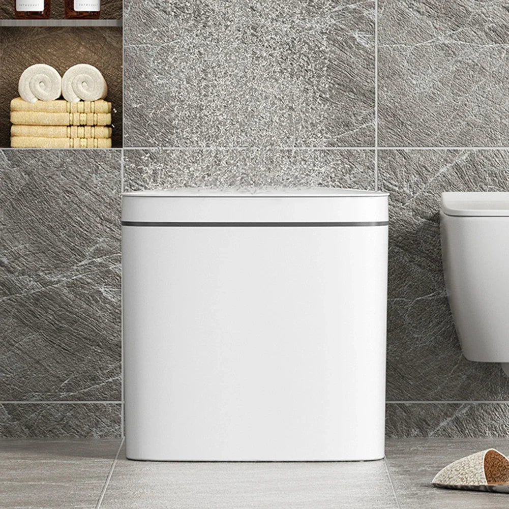 14L Smart Sensor Trash Can with Lid | Touchless Automatic Waste Bin for Kitchen & Bathroom