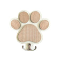 Colgador de correa de perro de madera con huella de pata para collares y abrigos, gancho de pared de madera con diseño de huella de pata, soporte de correa con gancho de garra, regalo para amantes de los perros