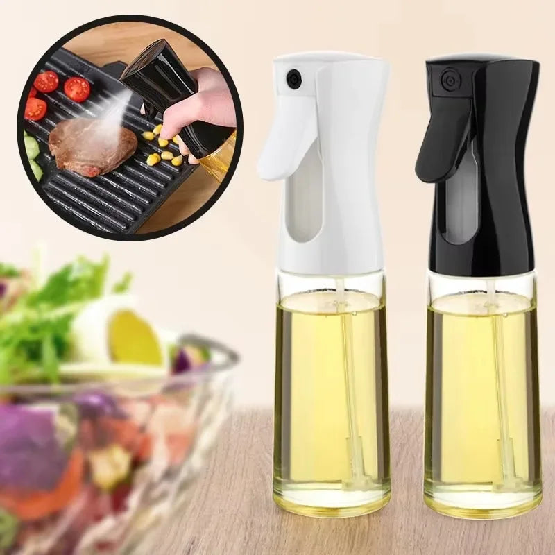 Pulverizador de aceite para cocinar - Botella pulverizadora dispensadora de aceite de oliva - Aceite y vinagre reutilizables aptos para uso alimentario, accesorios de cocina en botella pulverizadora