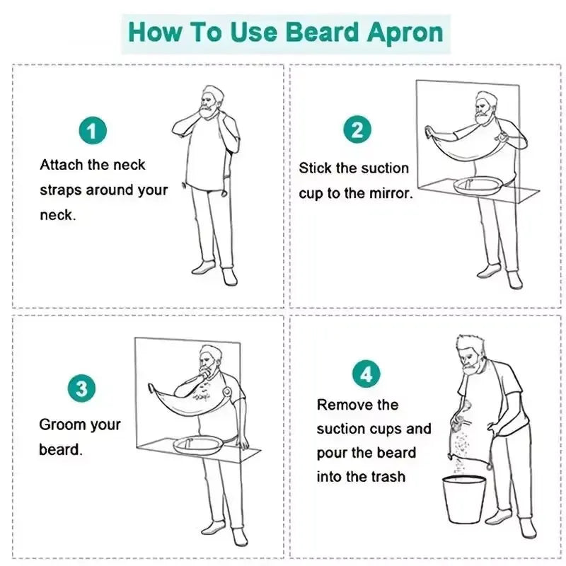 Beard Shaving Apron for Men