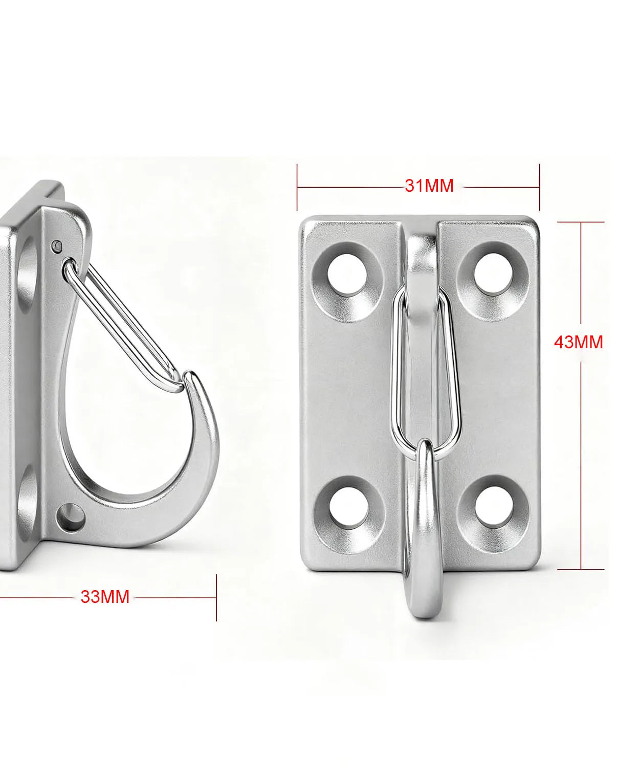 Heavy-Duty Stainless Steel Dog Leash Wall Mount – Secure Pet Tie-Out Hook for Indoor & Outdoor Use