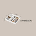 Organizador de cajones, Bandeja de cubiertos para cajón de cocina, Utensilio expandible con compartimento, Soporte para cucharas, tenedores y cuchillos