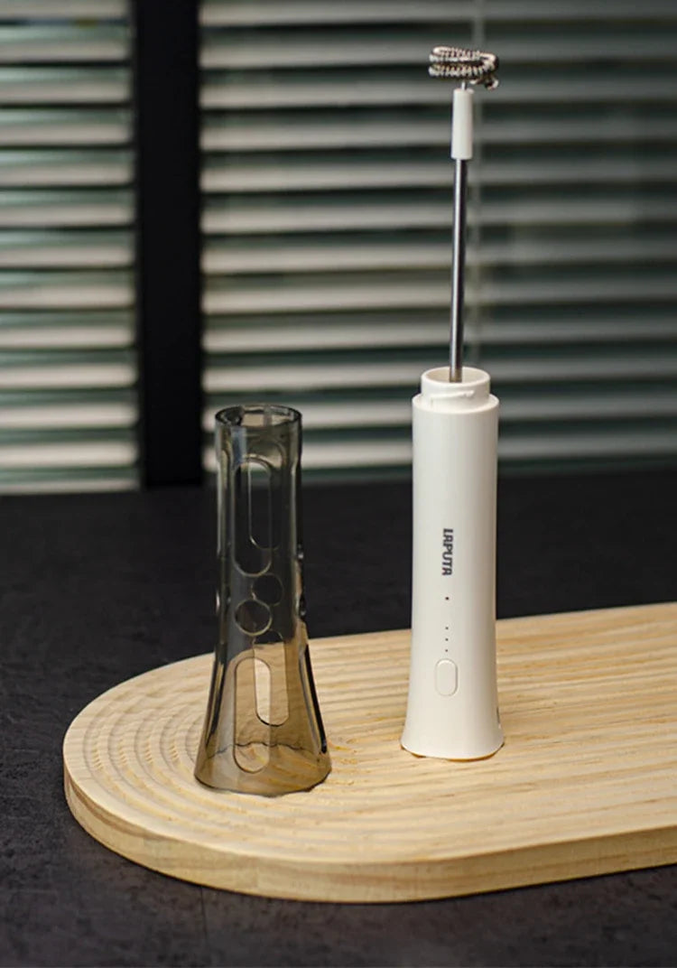 Espumador de Leche Eléctrico Portátil Mini Batidora de Leche de Cocina para Café Máquina de Espuma para Decoración Batidora Licuadora Utensilios para Café