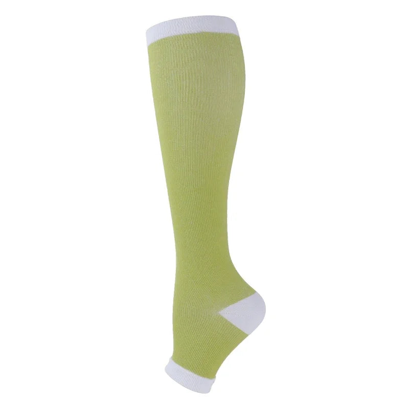 20–30 mmHg Knee High Compression Socks for Women & Men – Graduated Leg Support for Running, Travel, Work & Sports