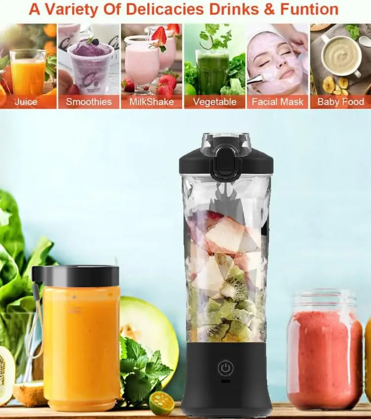 20oz USB-C Rechargeable Portable Blender for Smoothies & Shakes