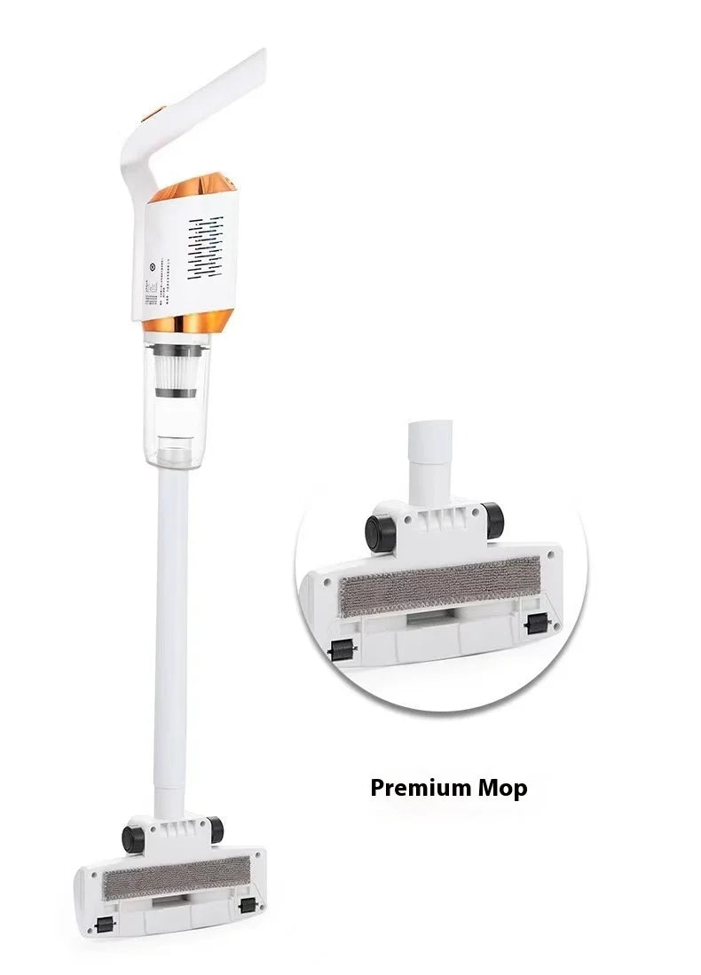 Cordless handheld vacuum cleaner for quick household cleaning