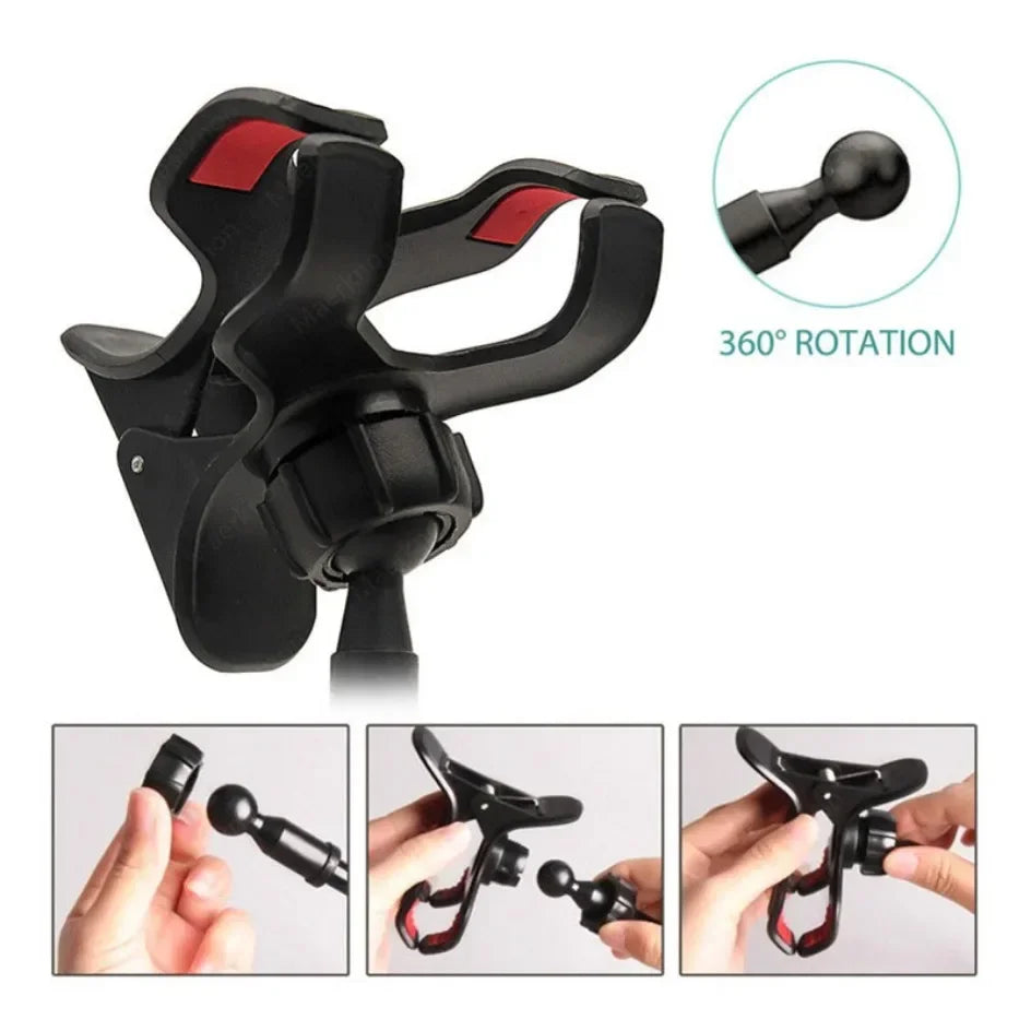 Flexible 360° Phone Holder – Adjustable Gooseneck Clip Mount for Desk & Bed